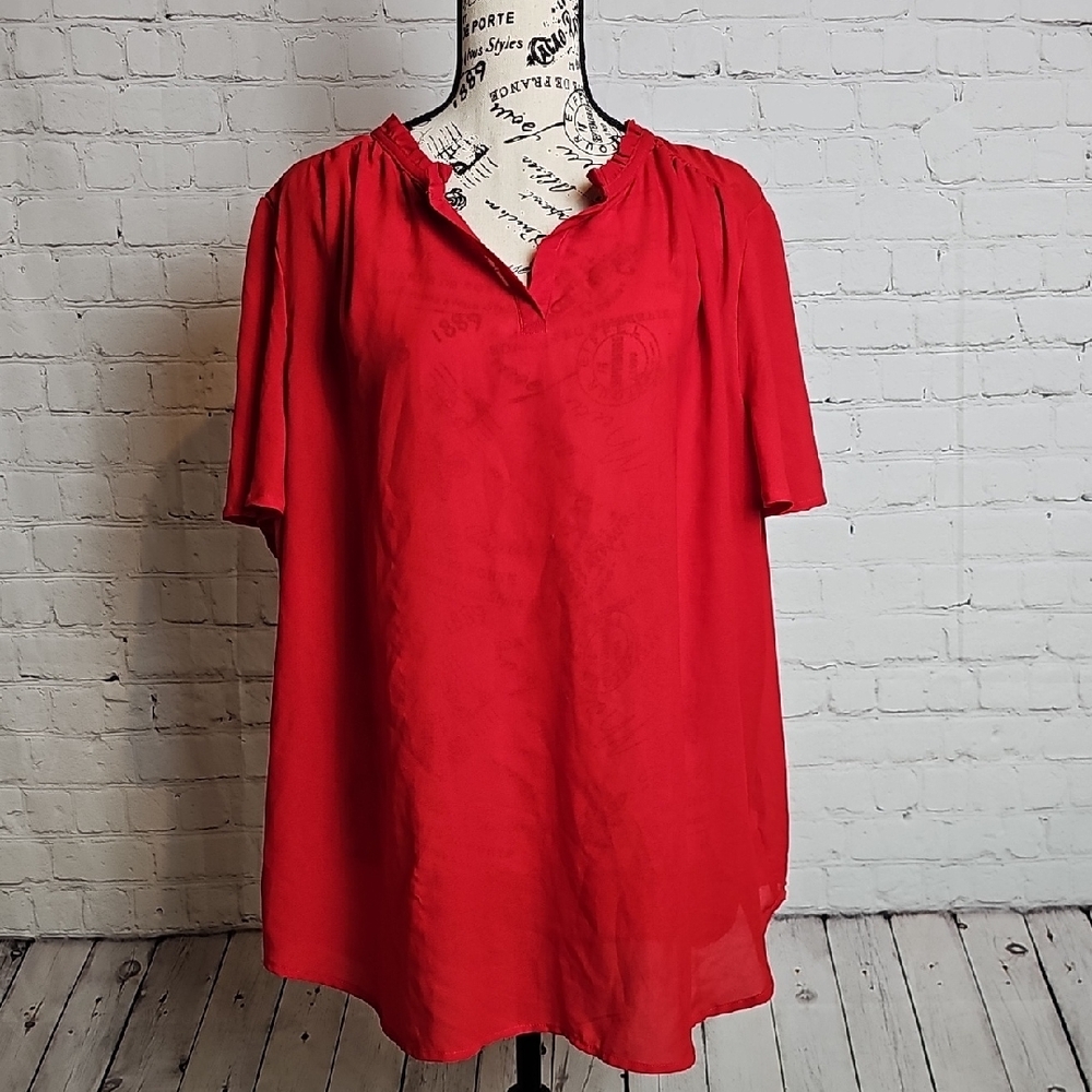 Liz Claiborne Red Blouse